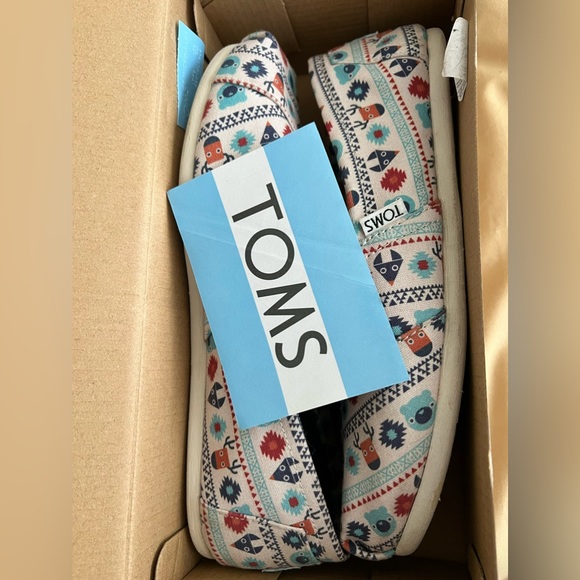 Toms Womens Birch Winter Critters Slip On Loafers,Deer/Fox/Bear, size 9.5 - Picture 7 of 8